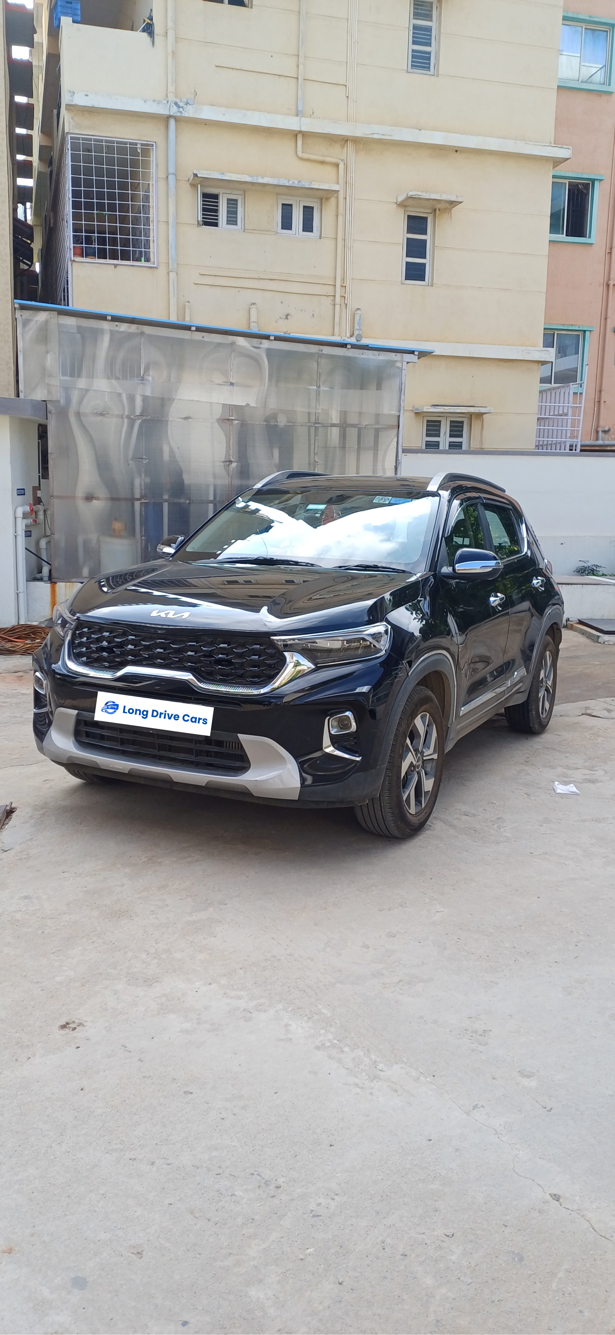 self drive car rental kia sonet sunroof imt